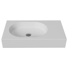 Arki 700mm Matte White Rectangular Basin